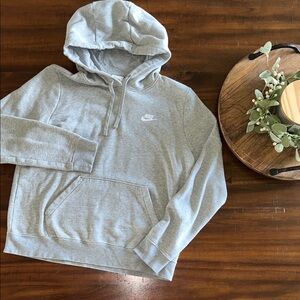 Nike Light Gray Pullover Hoodie